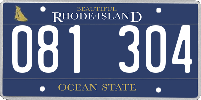 RI license plate 081304