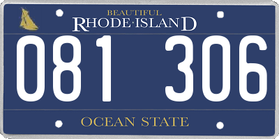 RI license plate 081306