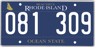 RI license plate 081309