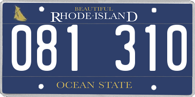RI license plate 081310