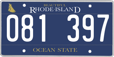 RI license plate 081397