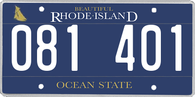 RI license plate 081401