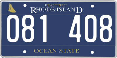 RI license plate 081408