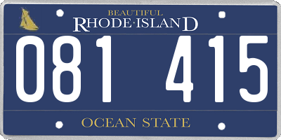 RI license plate 081415