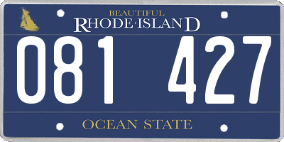 RI license plate 081427