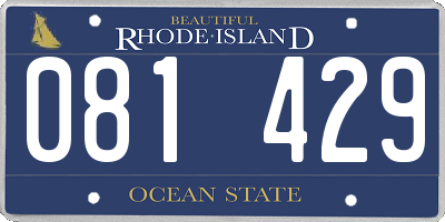 RI license plate 081429