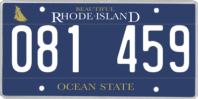 RI license plate 081459