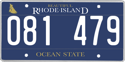 RI license plate 081479