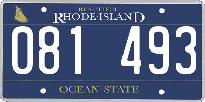 RI license plate 081493