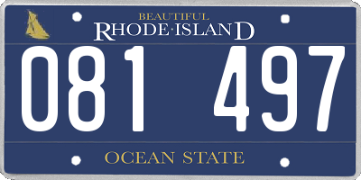 RI license plate 081497