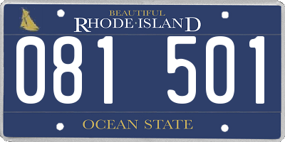 RI license plate 081501