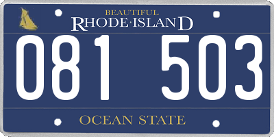 RI license plate 081503