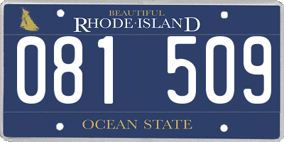 RI license plate 081509