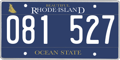 RI license plate 081527