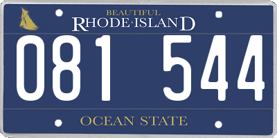RI license plate 081544