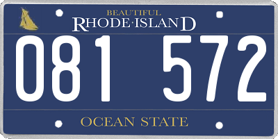 RI license plate 081572