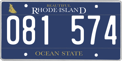 RI license plate 081574
