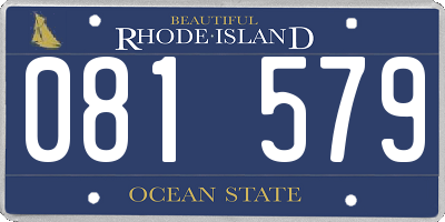 RI license plate 081579