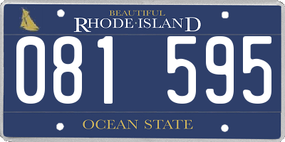 RI license plate 081595