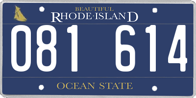 RI license plate 081614