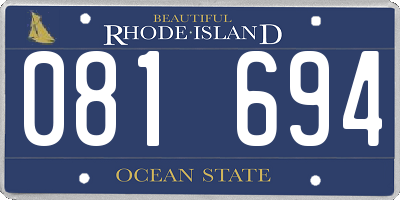 RI license plate 081694