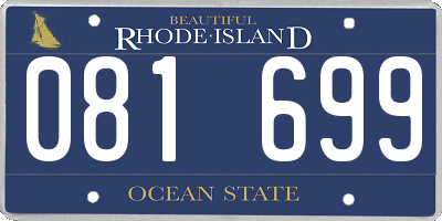 RI license plate 081699
