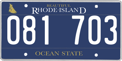 RI license plate 081703
