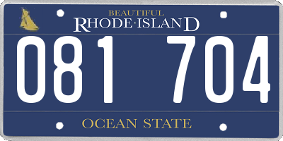 RI license plate 081704