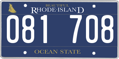 RI license plate 081708