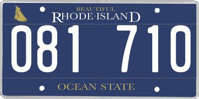 RI license plate 081710