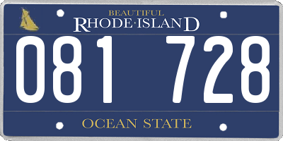 RI license plate 081728
