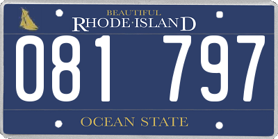 RI license plate 081797