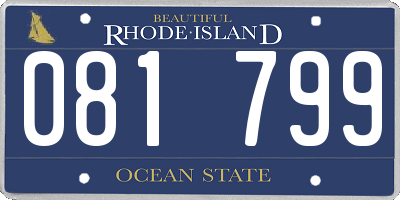 RI license plate 081799