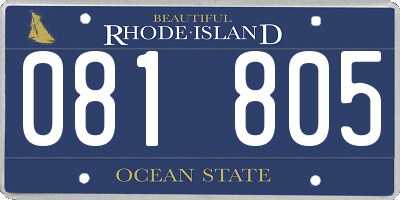 RI license plate 081805