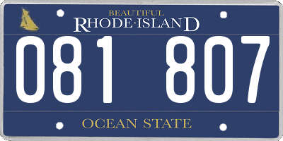 RI license plate 081807