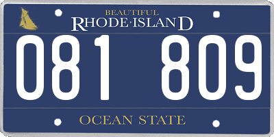 RI license plate 081809