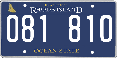 RI license plate 081810