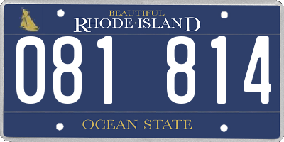 RI license plate 081814