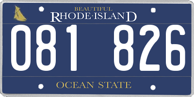RI license plate 081826