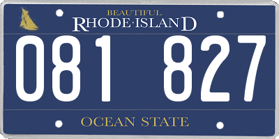 RI license plate 081827