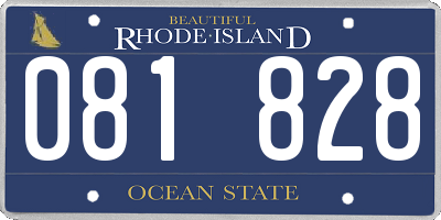 RI license plate 081828