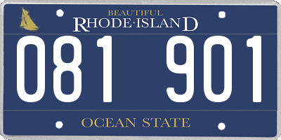 RI license plate 081901
