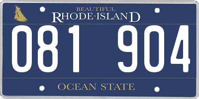 RI license plate 081904
