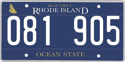 RI license plate 081905