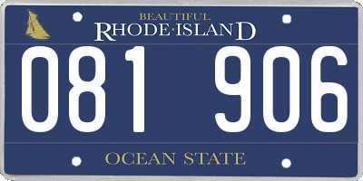 RI license plate 081906