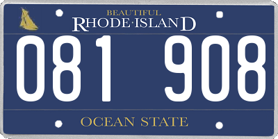 RI license plate 081908