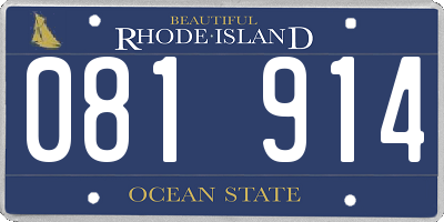 RI license plate 081914