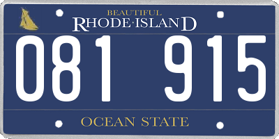RI license plate 081915