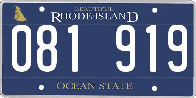 RI license plate 081919