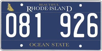 RI license plate 081926
